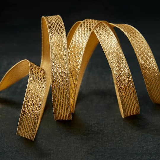 3/8" x 7yd. Metallic Ribbon by Celebrate It